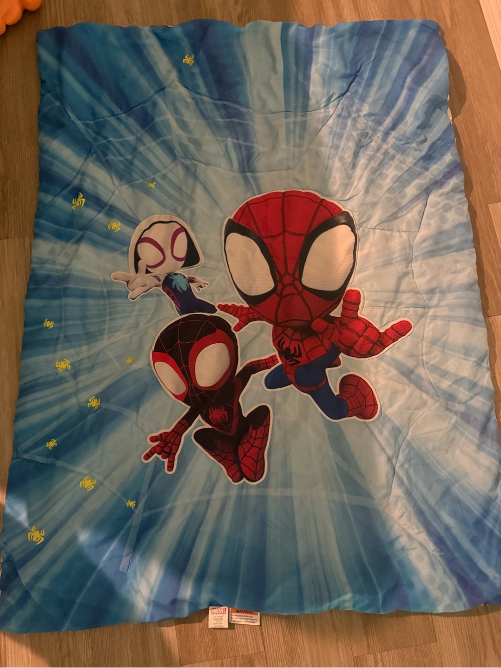 Marvel Toddlers' Spider-Man Blue Bedding Set
